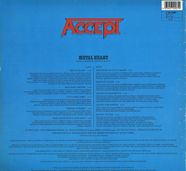 Accept - Metal Heart - RecordPusher  