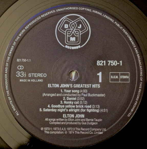 John, Elton - Greatest Hits