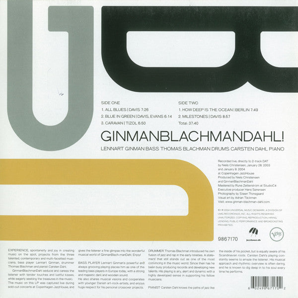 GinmanBlachmanDahl! - GinmanBlachmanDahl!