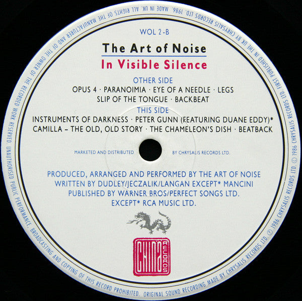 Art Of Noise ‎– In Visible Silence