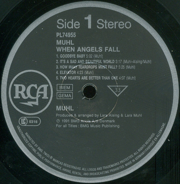 Muhl, Lars ‎– When Angels Fall