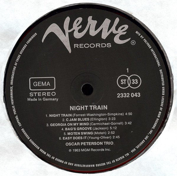 Peterson, Oscar Trio - Night Train