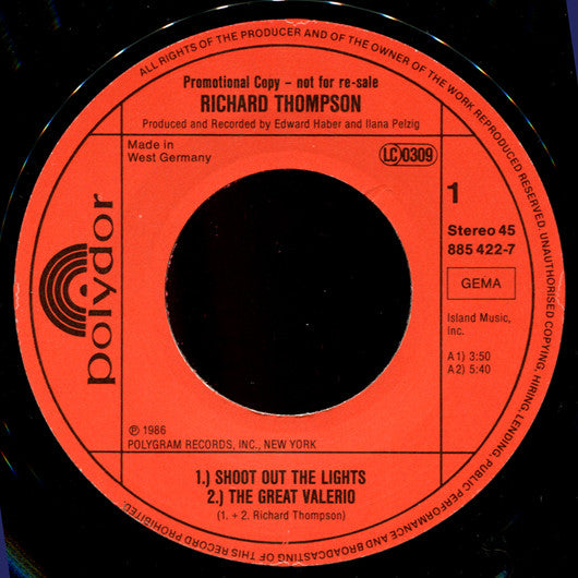 Thompson, Richard  ‎– Daring Adventures