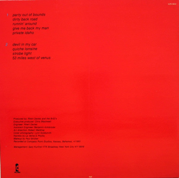 B-52's - Wild Planet - RecordPusher  
