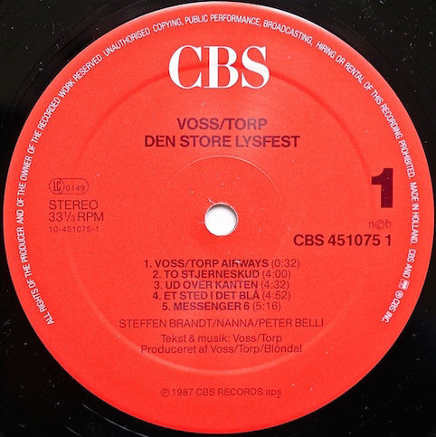 Voss/Torp - Den Store Lysfest