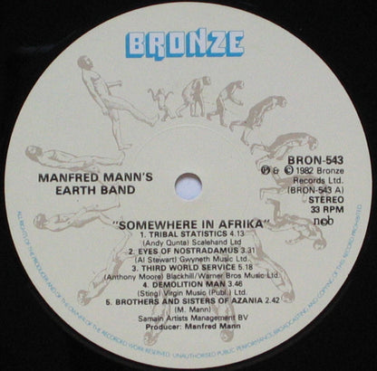 Manfred Mann's Earth Band ‎– Somewhere In Afrika