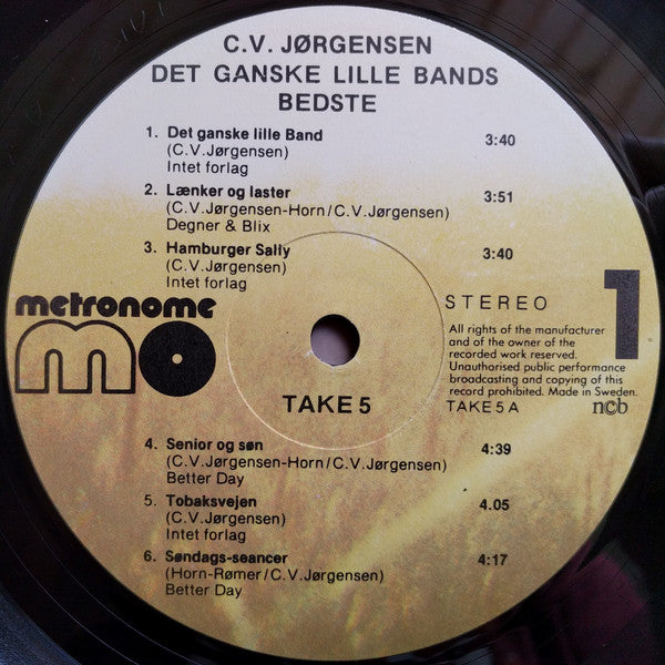 C. V. Jørgensen ‎– Det Ganske Lille Bands Bedste