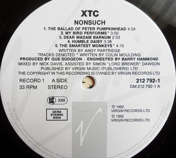 XTC - Nonsuch