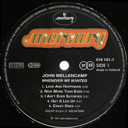 Mellencamp, John - Whenever We Want