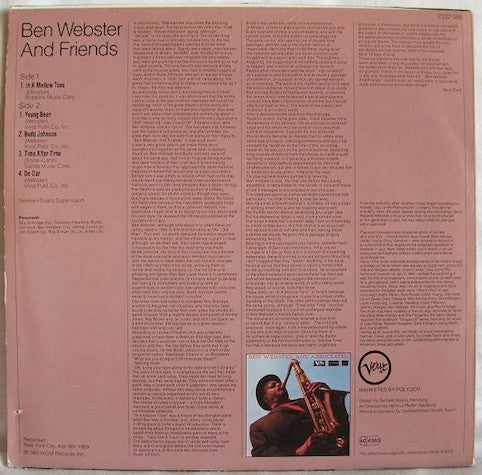 Webster, Ben  ‎– Ben Webster And Friends