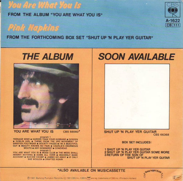 Zappa, Frank - You Are What You Is