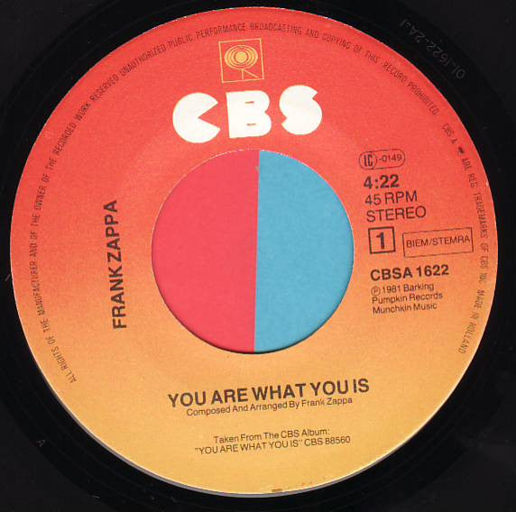 Zappa, Frank - You Are What You Is