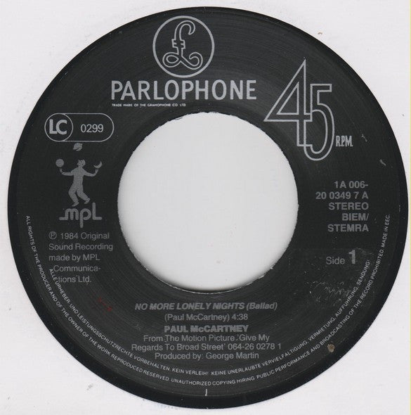 McCartney, Paul - No More Lonely Nights
