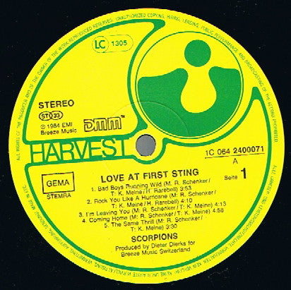 Scorpions - Love At First Sting