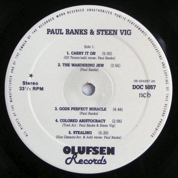 Banks, Paul/Steen Vig - Paul Banks & Steen Vig