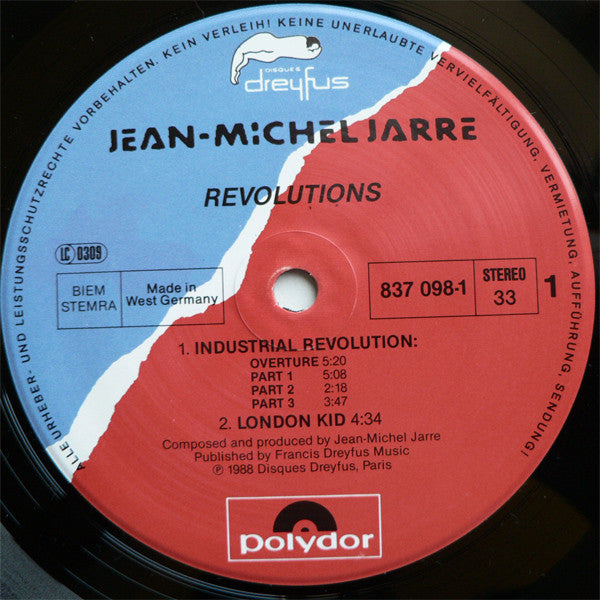 Jarre, Jean-Michel ‎– Révolutions