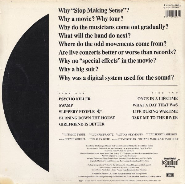Talking Heads - Stop Making Sense