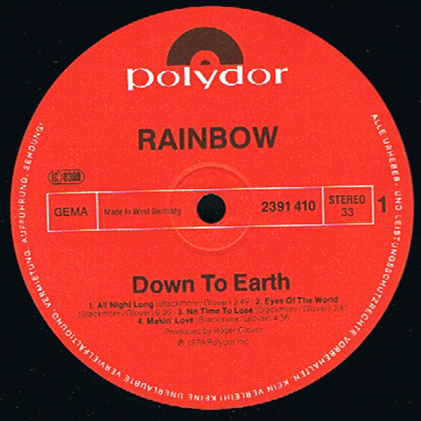 Rainbow - Down To Earth