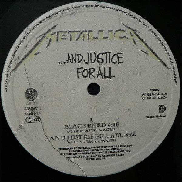 Metallica - ...And Justice For All