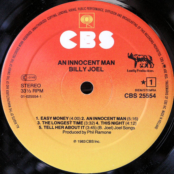 Joel, Billy - An Innocent Man