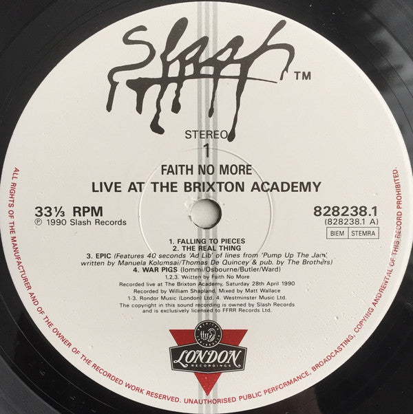 Faith No More - Live At The Brixton Academy