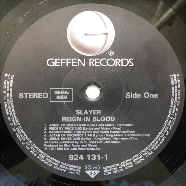 Slayer - Reign In Blood