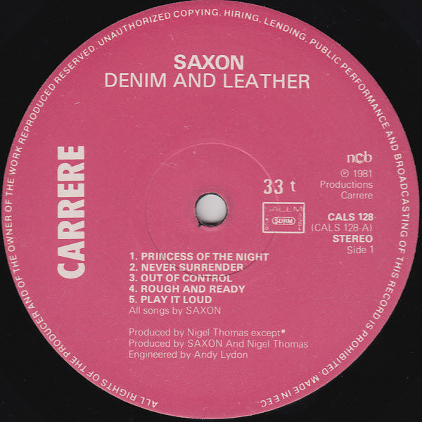 Saxon - Denim And Leather