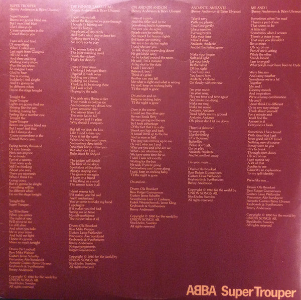 ABBA - Super Trouper