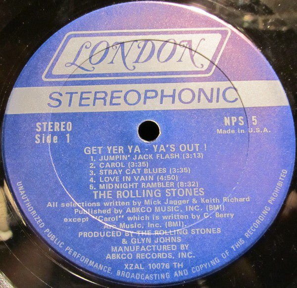 Rolling Stones - Get Yer Ya-Ya's Out