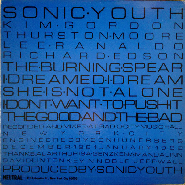 Sonic Youth - Sonic Youth