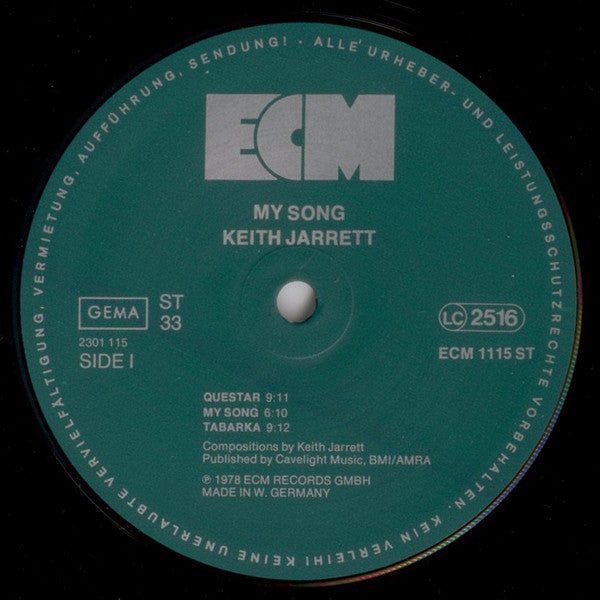 Jarrett, Keith - My Song