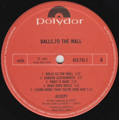 Accept - Balls To The Wall - RecordPusher  