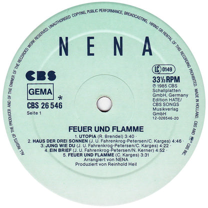 Nena -  Feuer Und Flamme