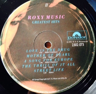 Roxy Music - Greatest Hits