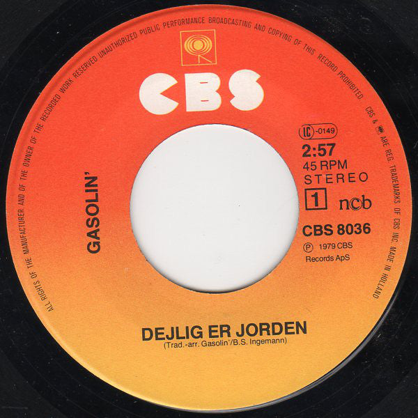 Gasolin' ‎– Dejlig Er Jorden