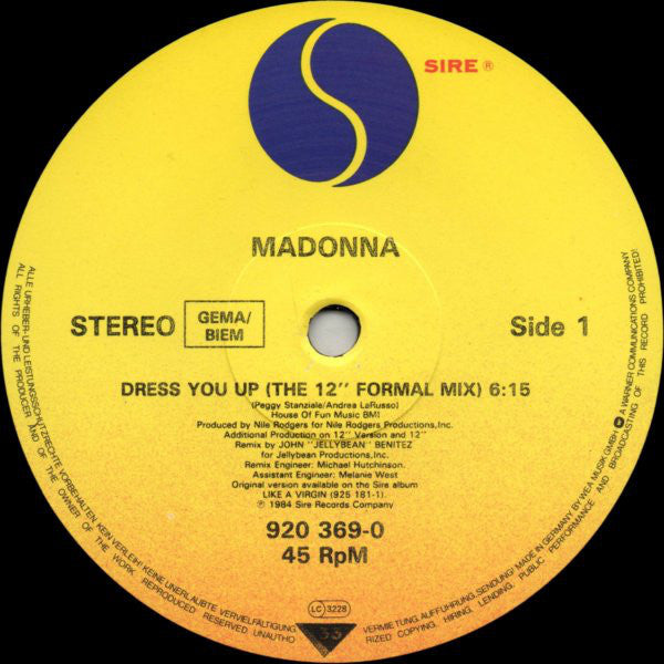 Madonna ‎– Dress You Up