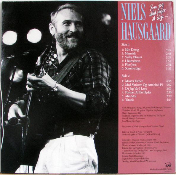 Hausgaard, Niels  ‎–  Som Jeg Altid Plejer At Sige...