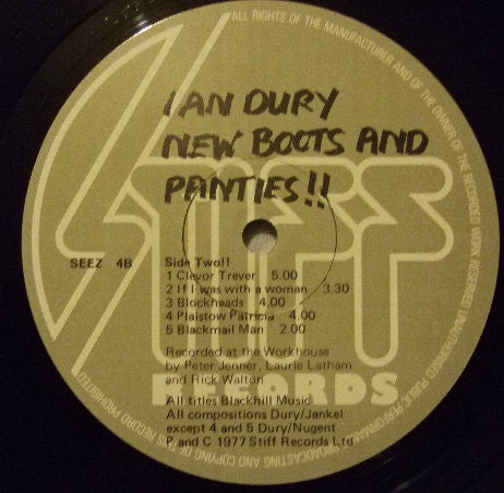 Dury, Ian And The Blockheads - New Boots And Panties !!
