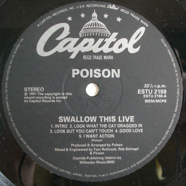 Poison ‎– Swallow This Live