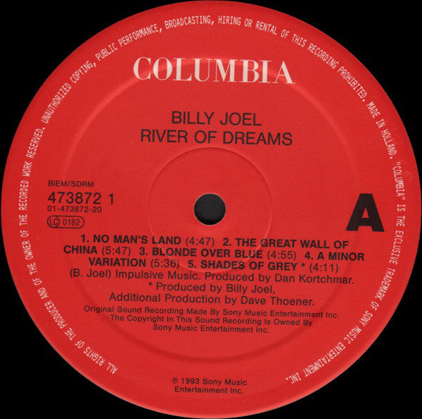 Joel, Billy ‎– River Of Dreams