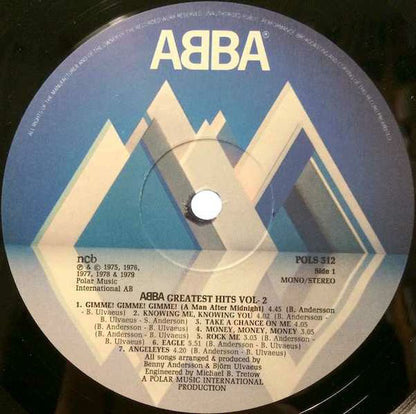 ABBA ‎– Greatest Hits Vol. 2