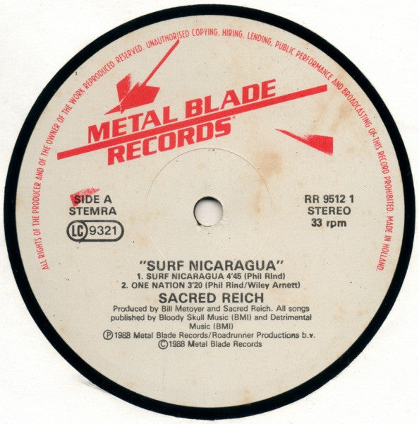 Sacred Reich ‎– Surf Nicaragua