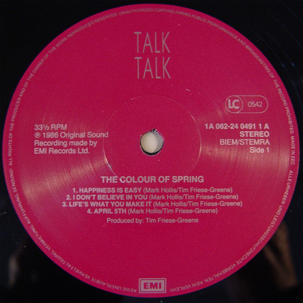 Talk Talk - The Colour Of Spring