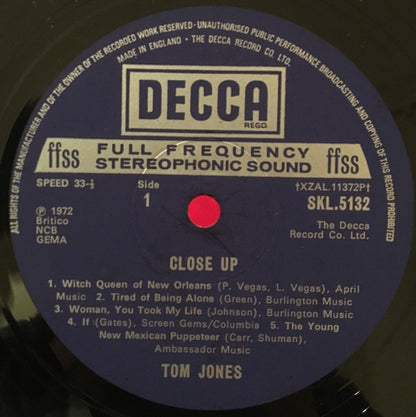 Jones, Tom - Close Up