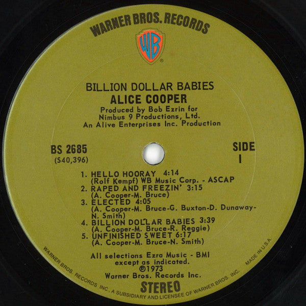 Cooper, Alice ‎– Billion Dollar Babies