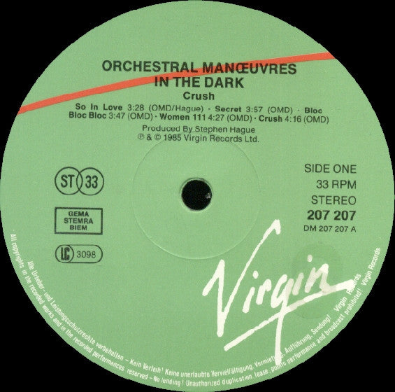 Orchestral Manoeuvre In The Dark - Crush