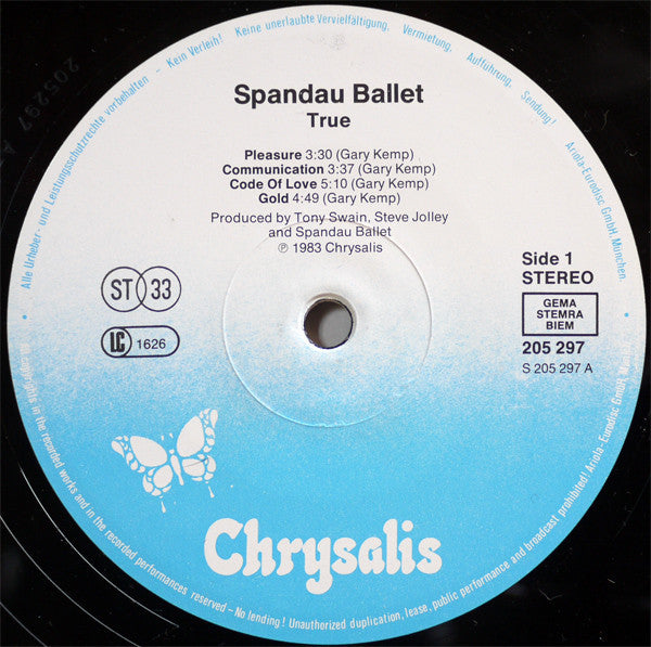 Spandau Ballet - True