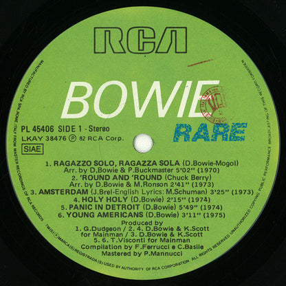 Bowie ‎– Rare