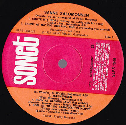Salomonsen, Sanne  - Sanne Salomonsen
