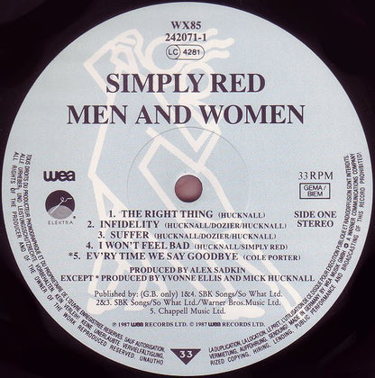 Simply Red ‎– Men And Women